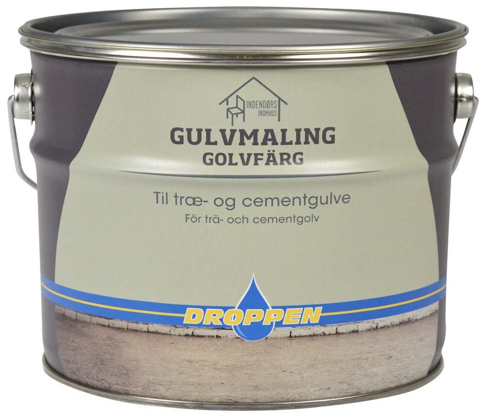 Droppen - Gulvmaling PU grå 2,5 L