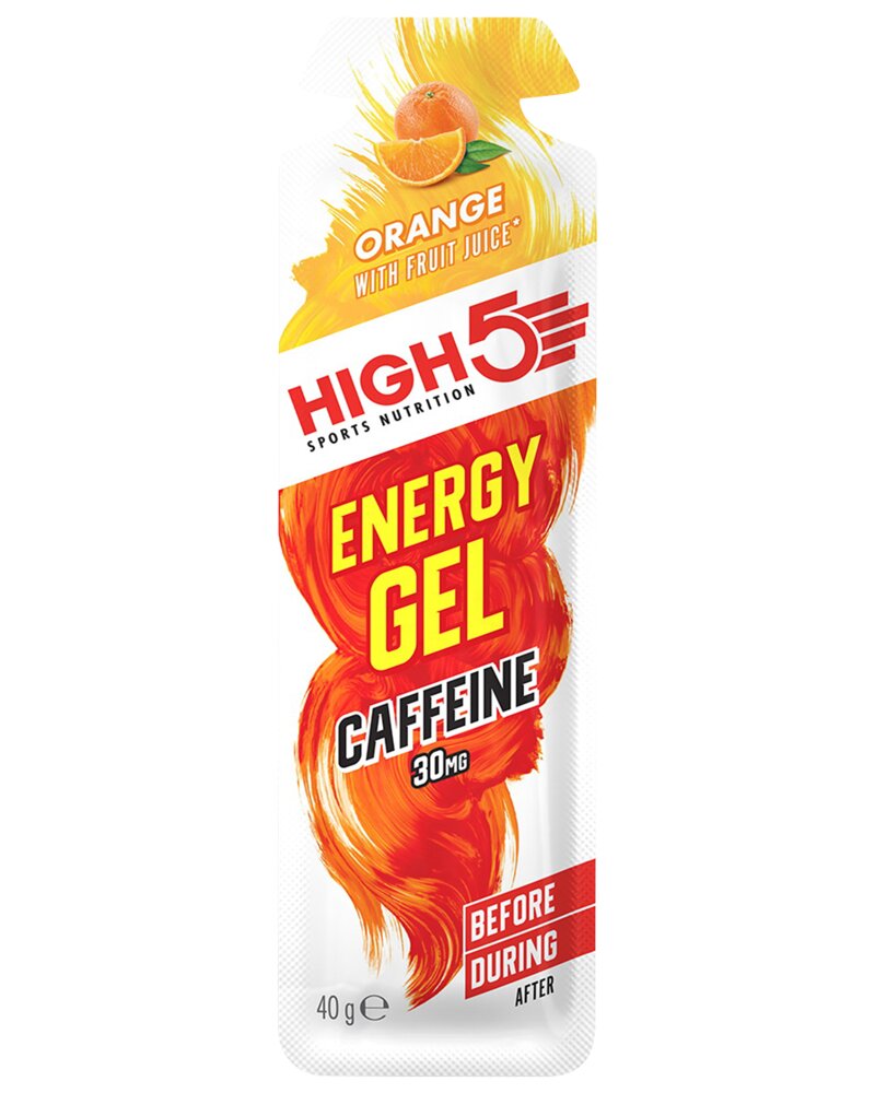 HIGH5 - Energigel med koffein 32 ml - appelsinsmag