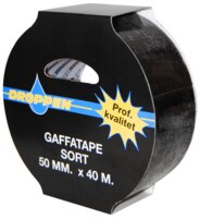 Droppen - Gaffatape sort 50 mm x 40 m