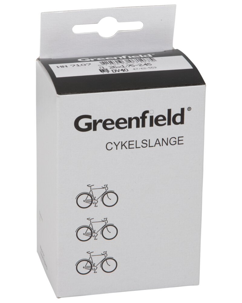 Greenfield - Cykelslange DV35 12,5 x 1,75-2,45