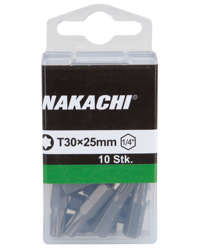 Nakachi Bits TX30 25 mm 10-pak