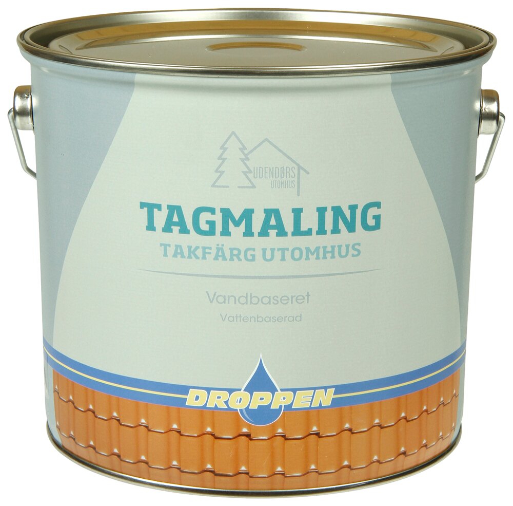 Droppen Tagmaling 4 L - antrazitgrå
