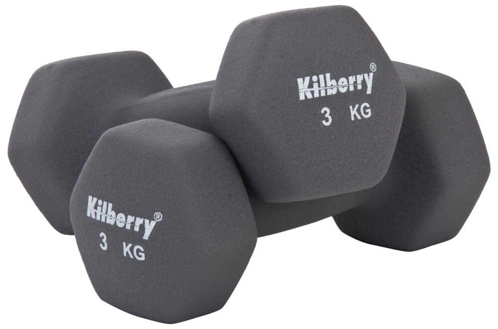 Kilberry - Håndvægt grå 3 kg 2-pak