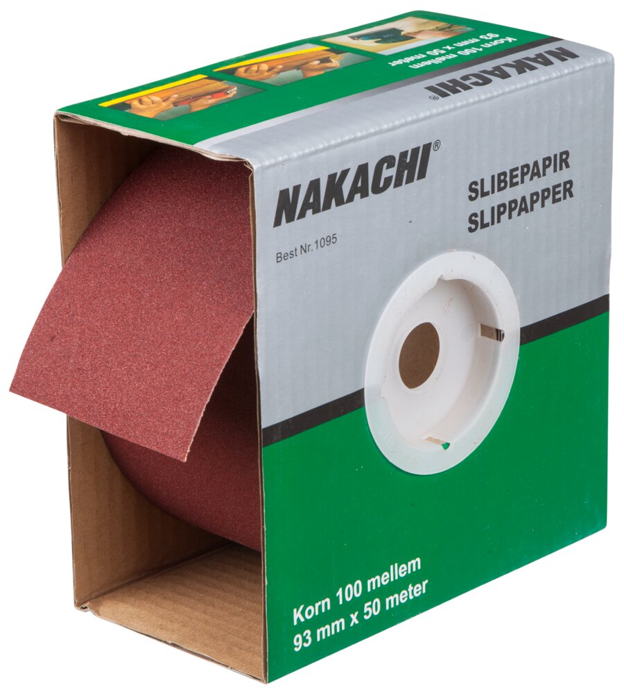 Nakachi - Slibepapir 93 mm x 50 m K100