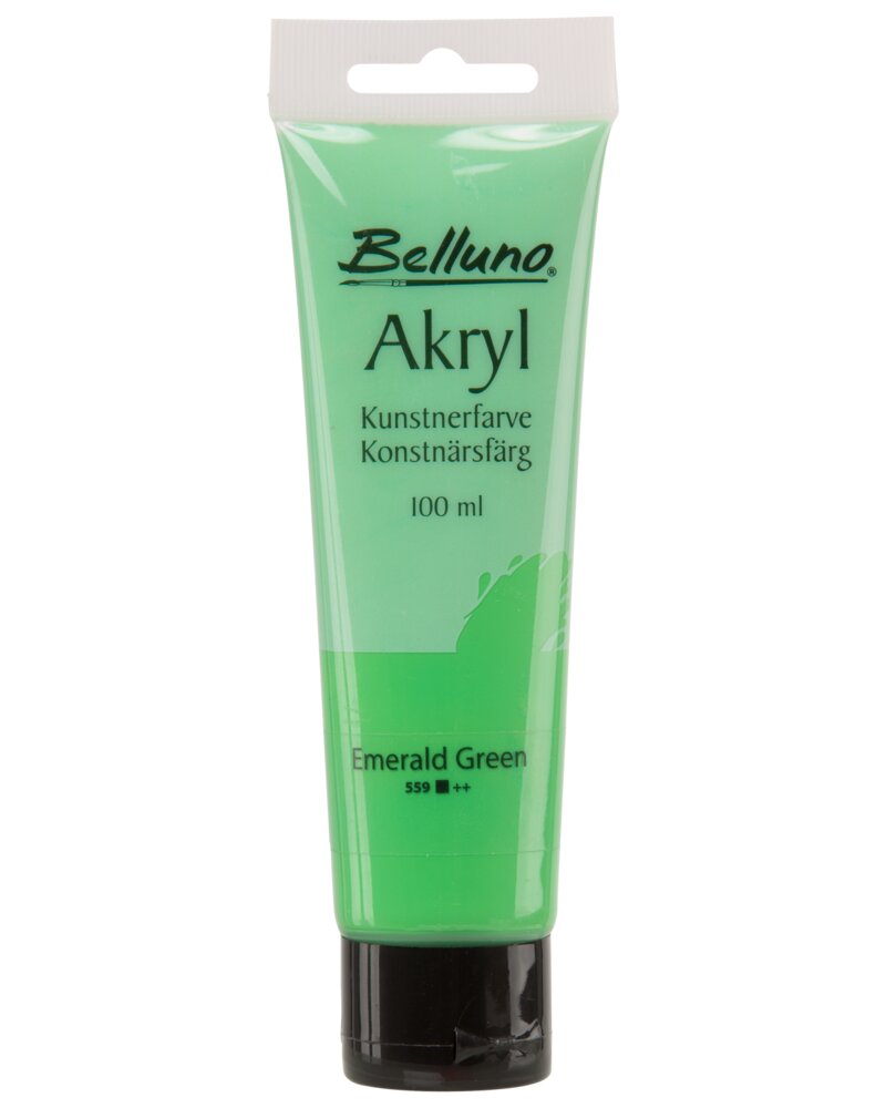 Belluno - Akryl 100 ml smaragdgrøn