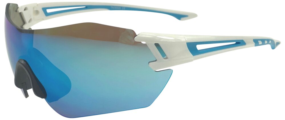 Busetto Pro - Sportsbrille blå/hvid changere glas