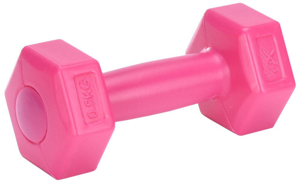 XQMAX - Håndvægt pink 0,5 kg 2-pak