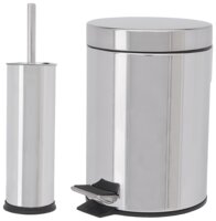 CARLSBAD - Pedalspand 3 liter og toiletbørste stål