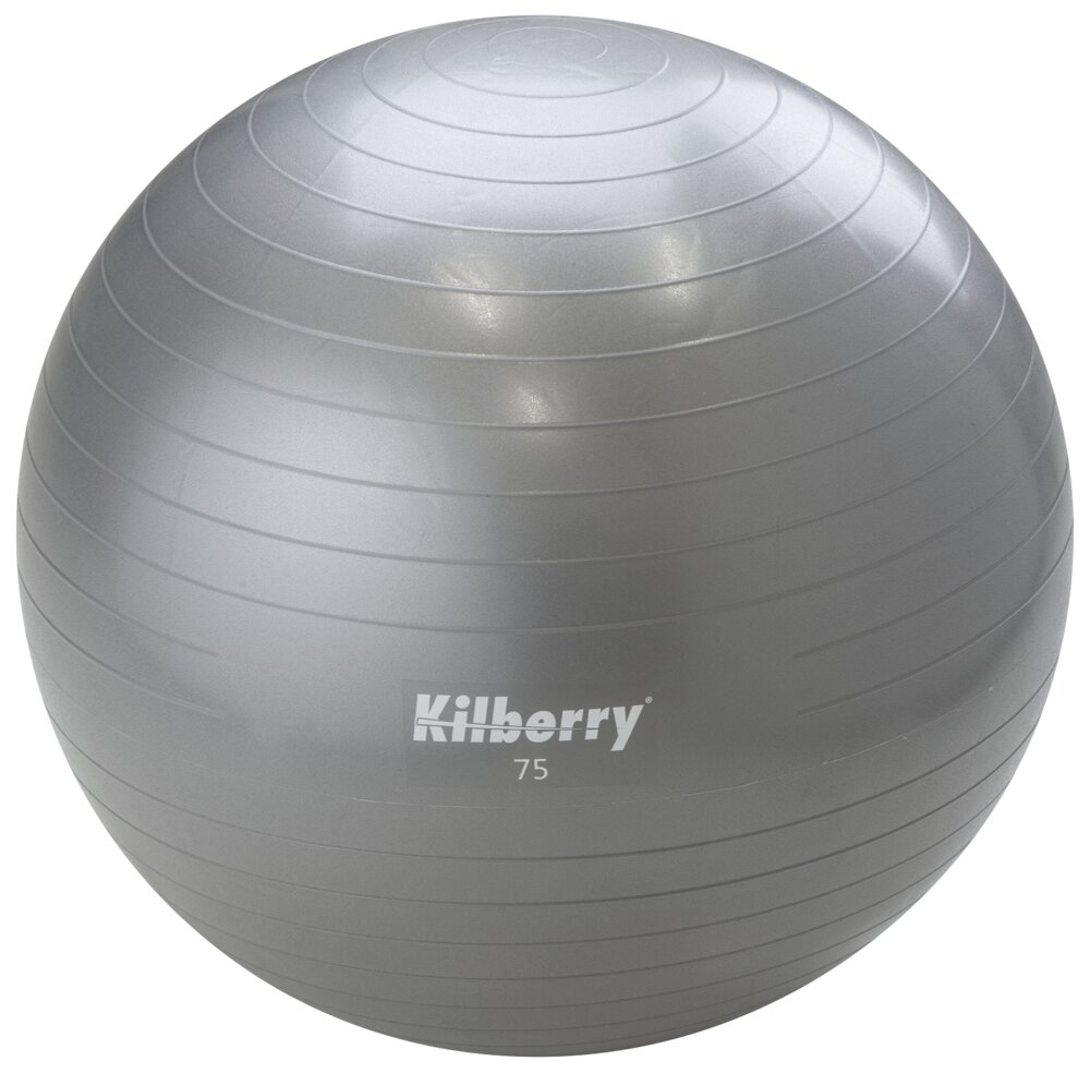 Kilberry - Pilates-/gymnastikbold Ø. 75 cm - grå