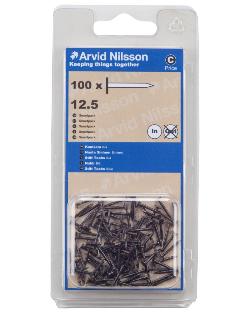 Arvid Nilsson Kamsøm 12,5 mm 100-pak - blå