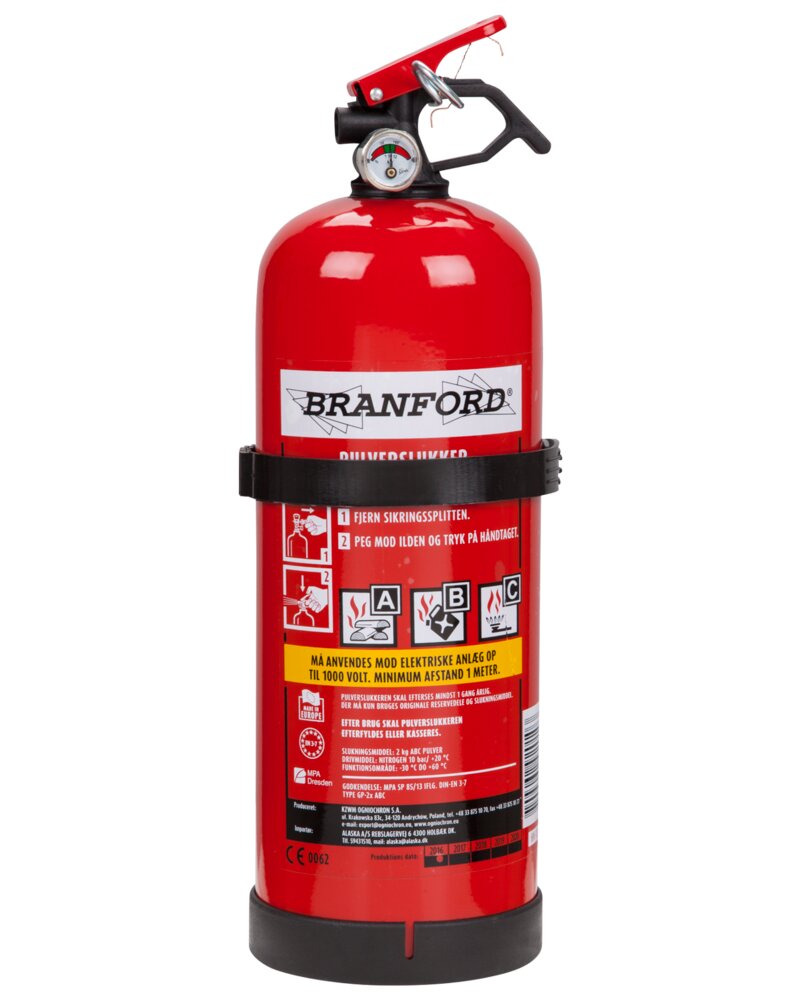 BRANFORD - Ildslukker 2 kg