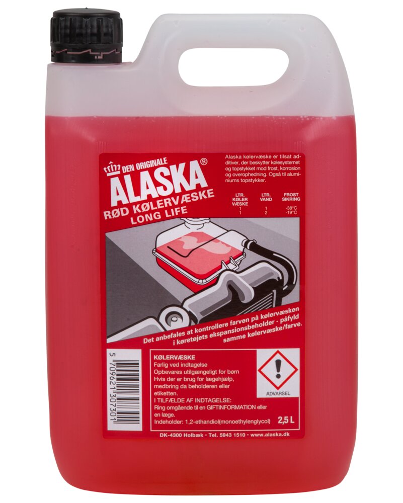 Alaska - Rød kølervæske 2,5 liter