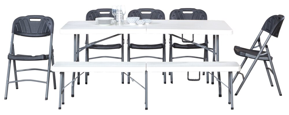 Hopfällbart bord 180x75 cm