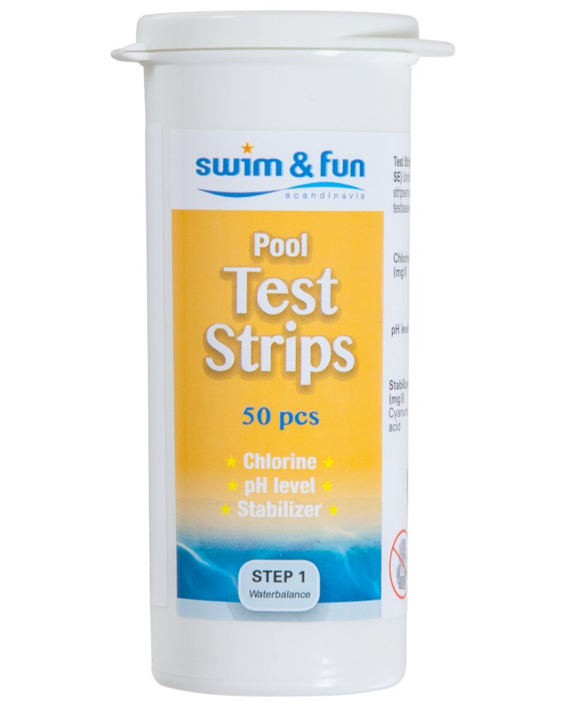 Swim & Fun - Teststrips til pool - 50-pak