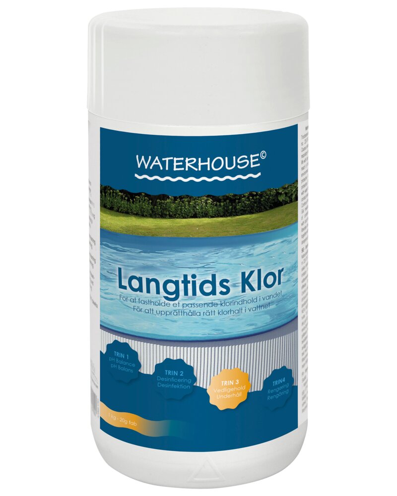 Waterhouse - Langtids Klor - 1 kg