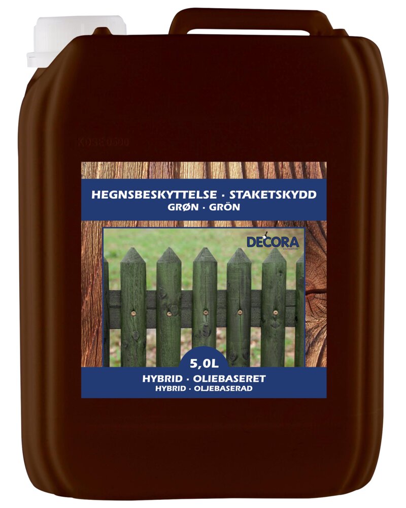 Decora - Hegnsmaling grøn 5 liter