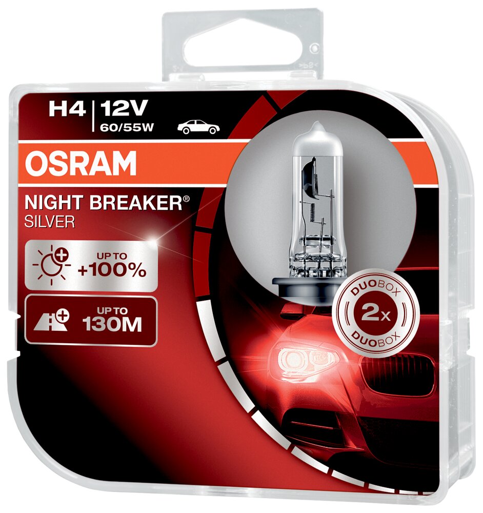 Osram H4 Night Breaker Silver 2-pak