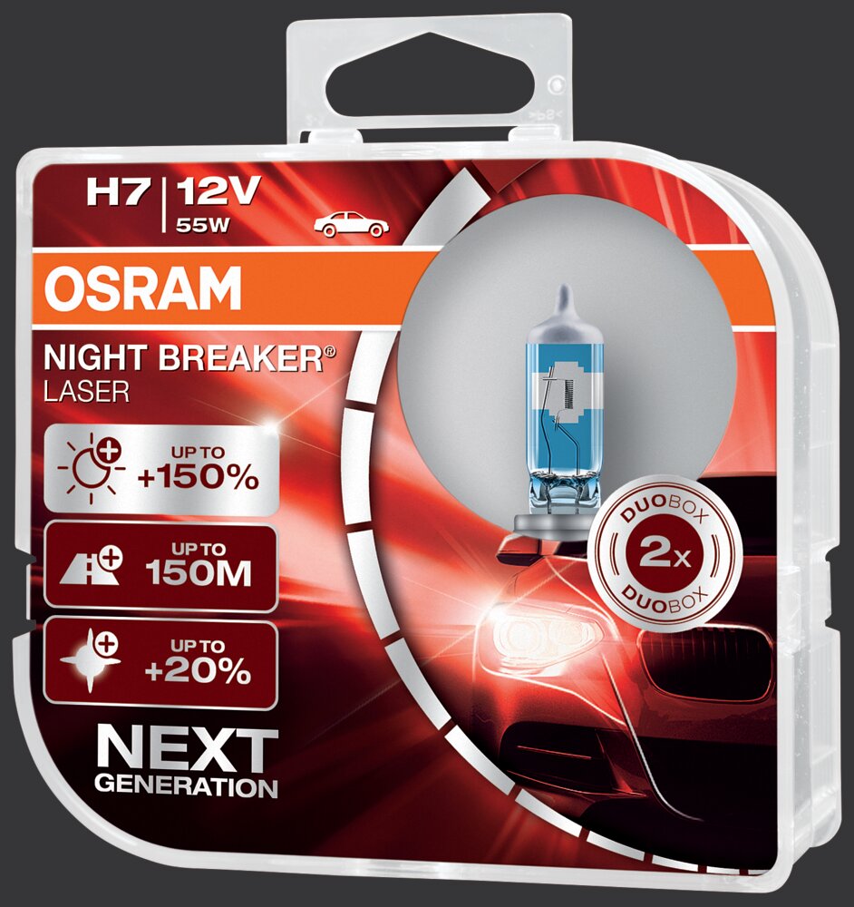 Osram H7 Night Breaker Laser 2-pak