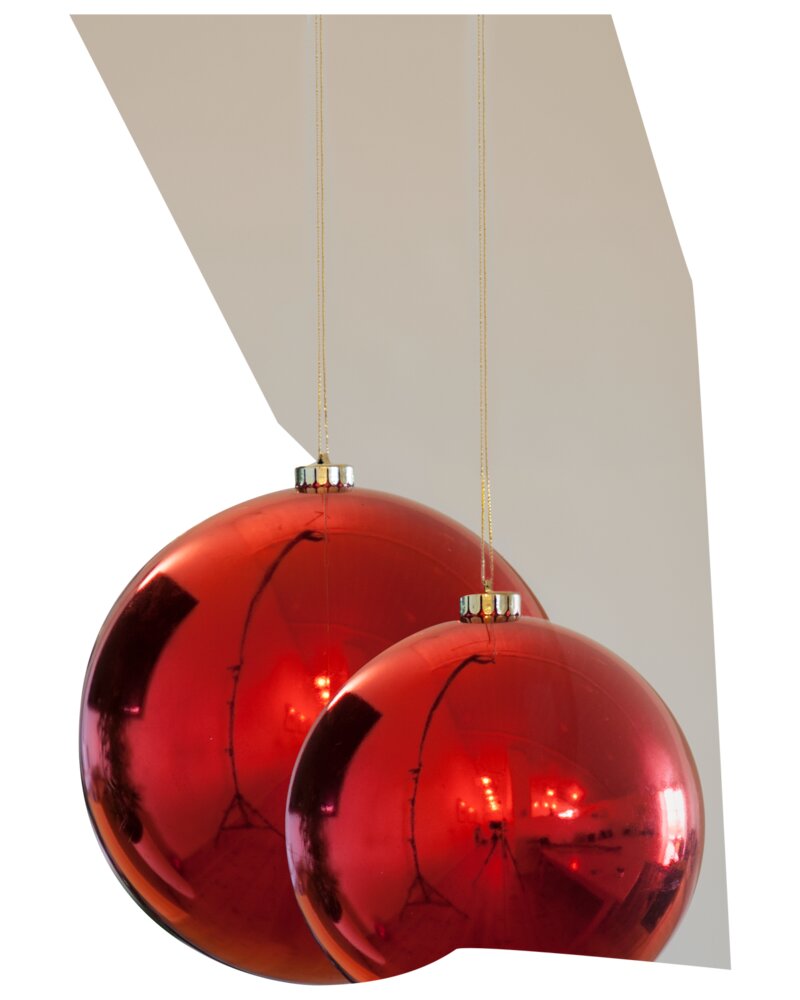 Nowel - Julekugle rød Ø. 20 cm