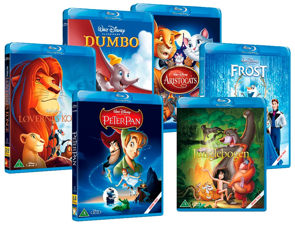 Disney klassikere Blu-Ray film