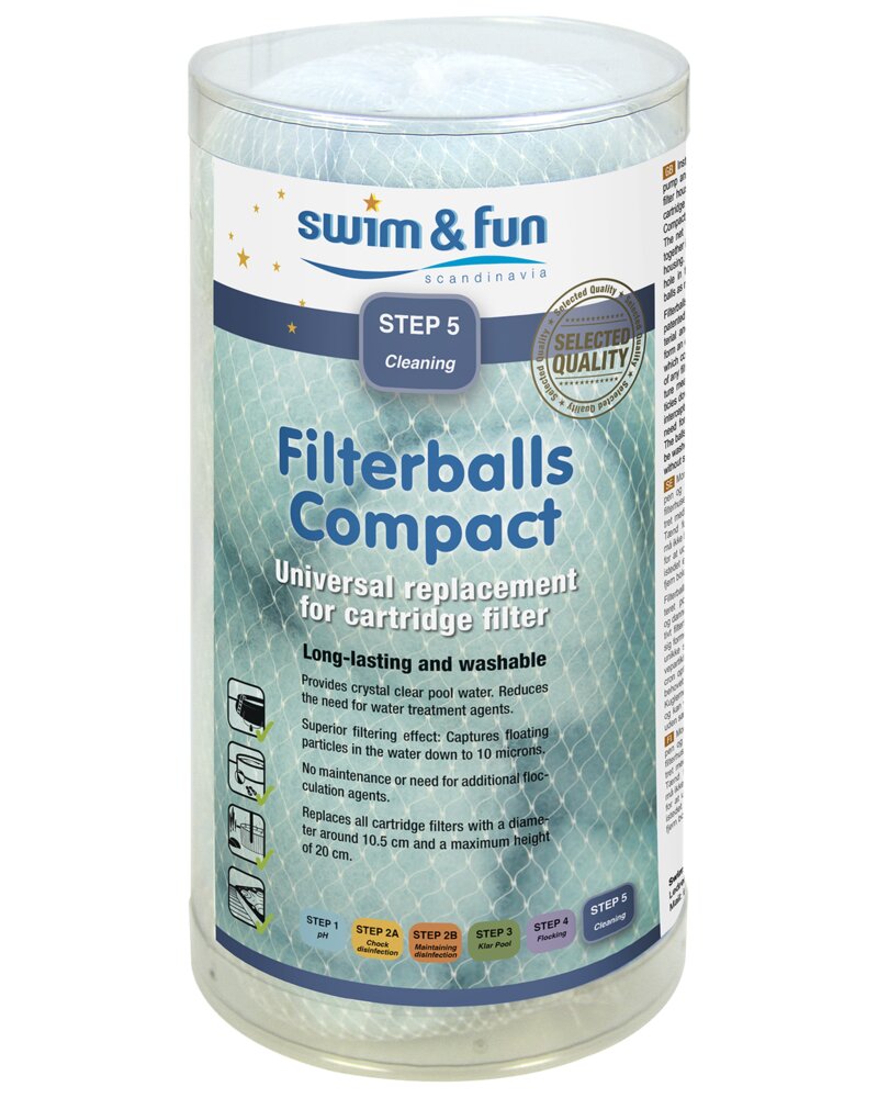 Swim & Fun - Filterkugler kompakt tube universal
