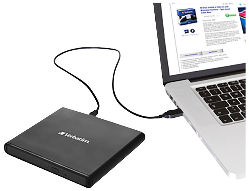 Verbatim - Eksternt DVD-drev/brænder til USB