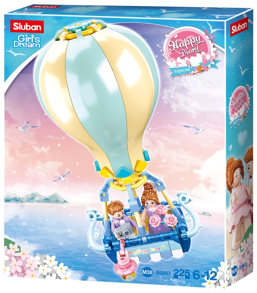 Sluban - Girls Dream - Hot Air Balloon 124 dele