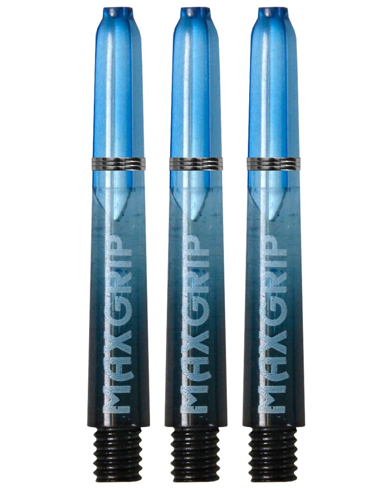 XQMAX - Dartskaft nylon - sort/blå 35 mm 3-pak