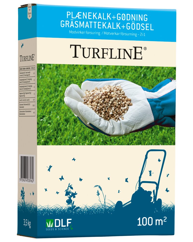 Turfline - Plænekalk + gødning 3,5 kg