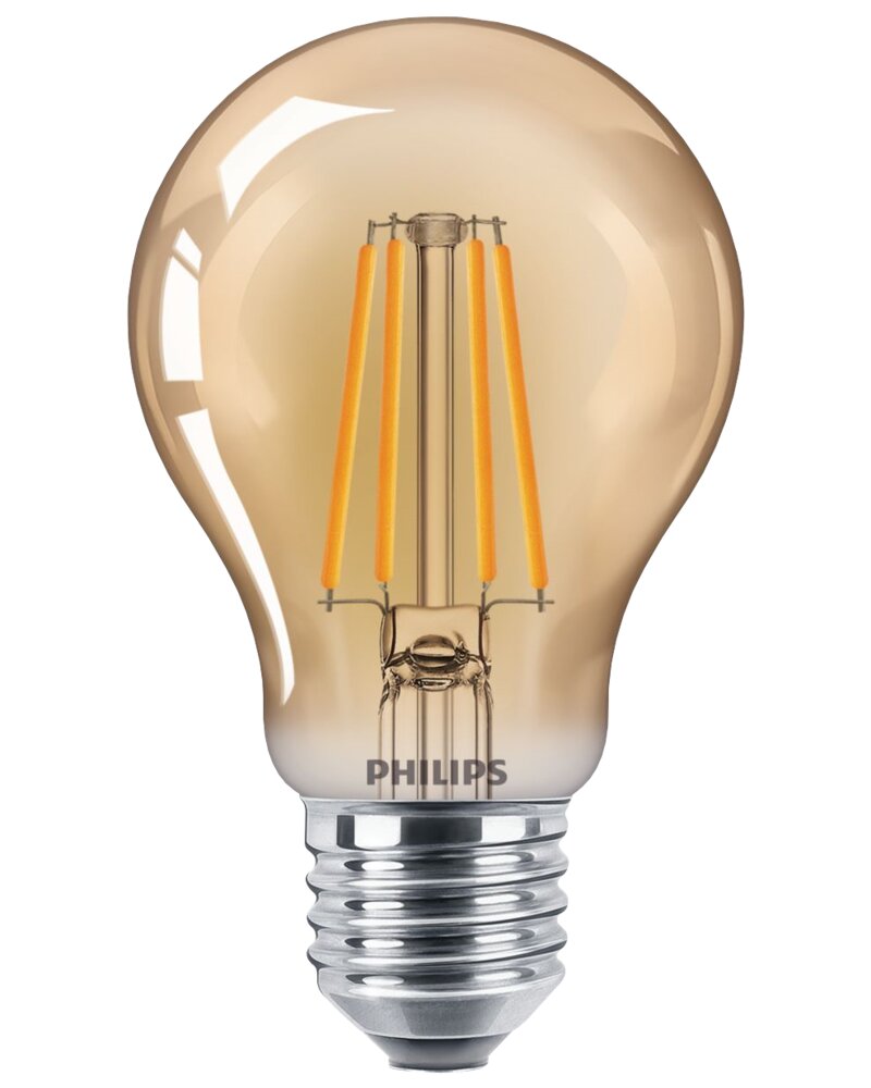 LED-filamentpære 4W E27 - gold