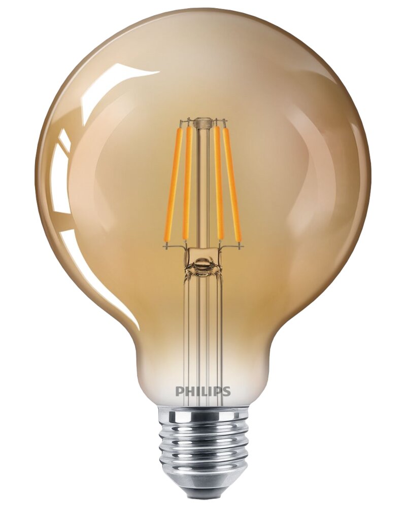 Philips - LED-filamentpære 4W E27 G93 - gold