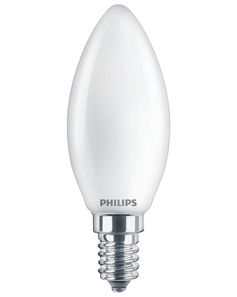 Philips - LED-pære 3W E14 B35 2-pak
