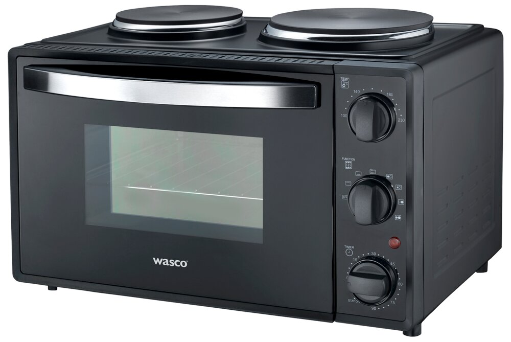Wasco - Miniovn med 2 kogeplader - 28 L 1500 W