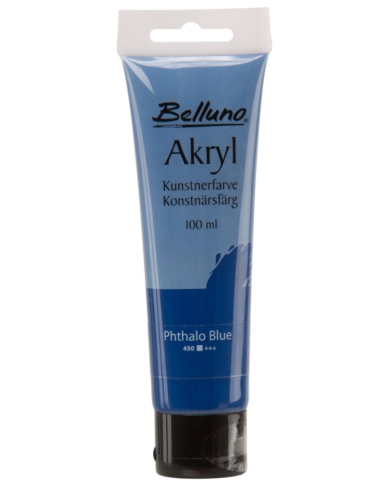 Belluno - Akryl 100 ml phthaloblå