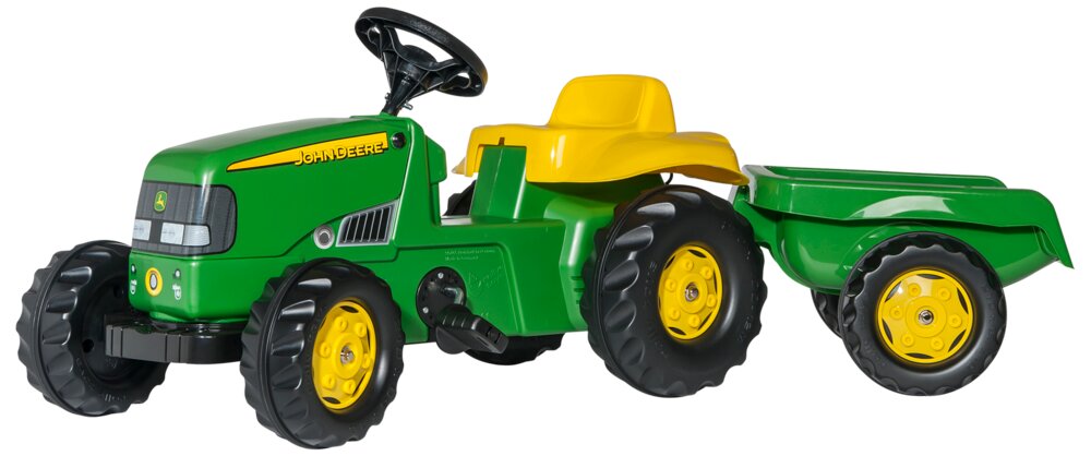 prik Børns dag bue John Deere traktor til børn, med pedaler og anhænger