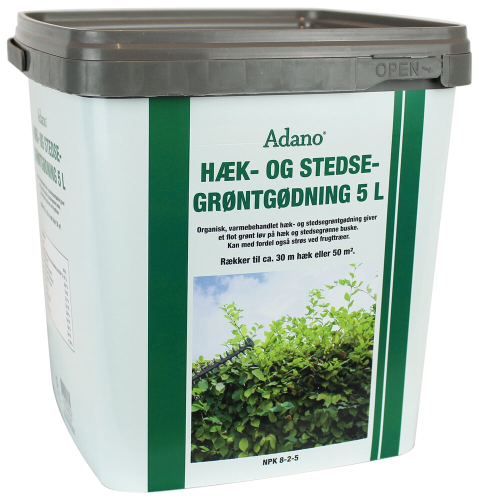 Adano - Organisk hæk- og stedsegrøntgødning - 5 L