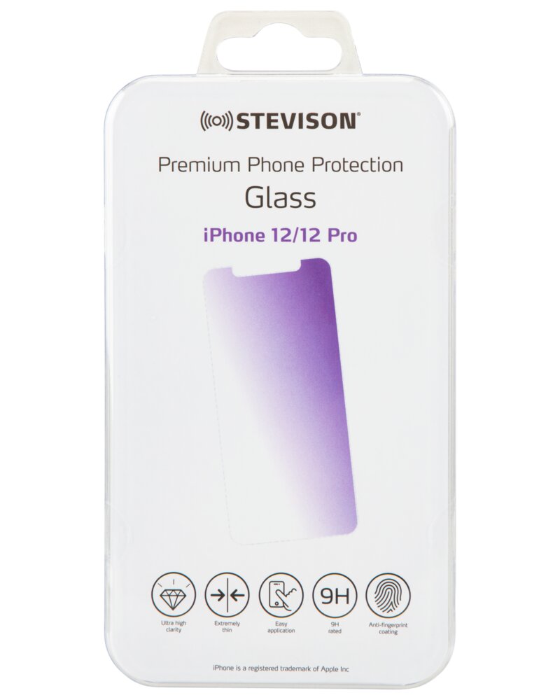 STEVISON - Hærdet glas til iPhone 12 og 12 Pro