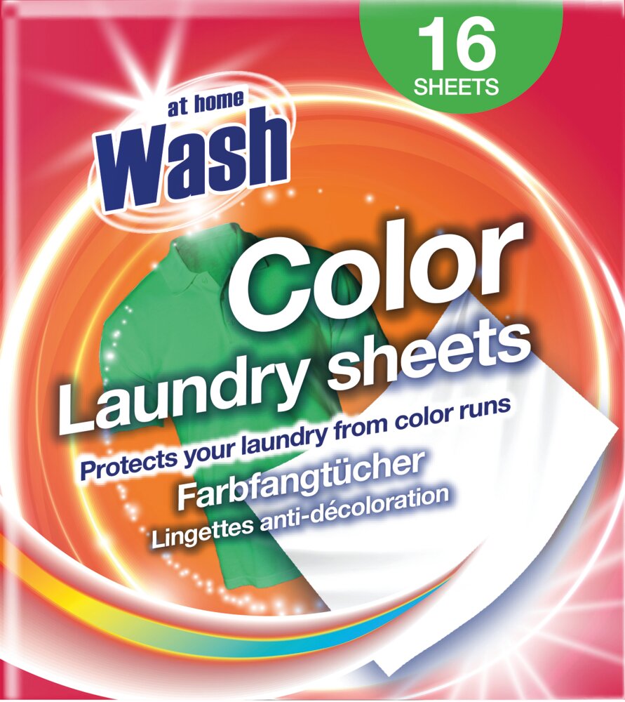 At Home Wash Laundry sheets 16-sheets - color