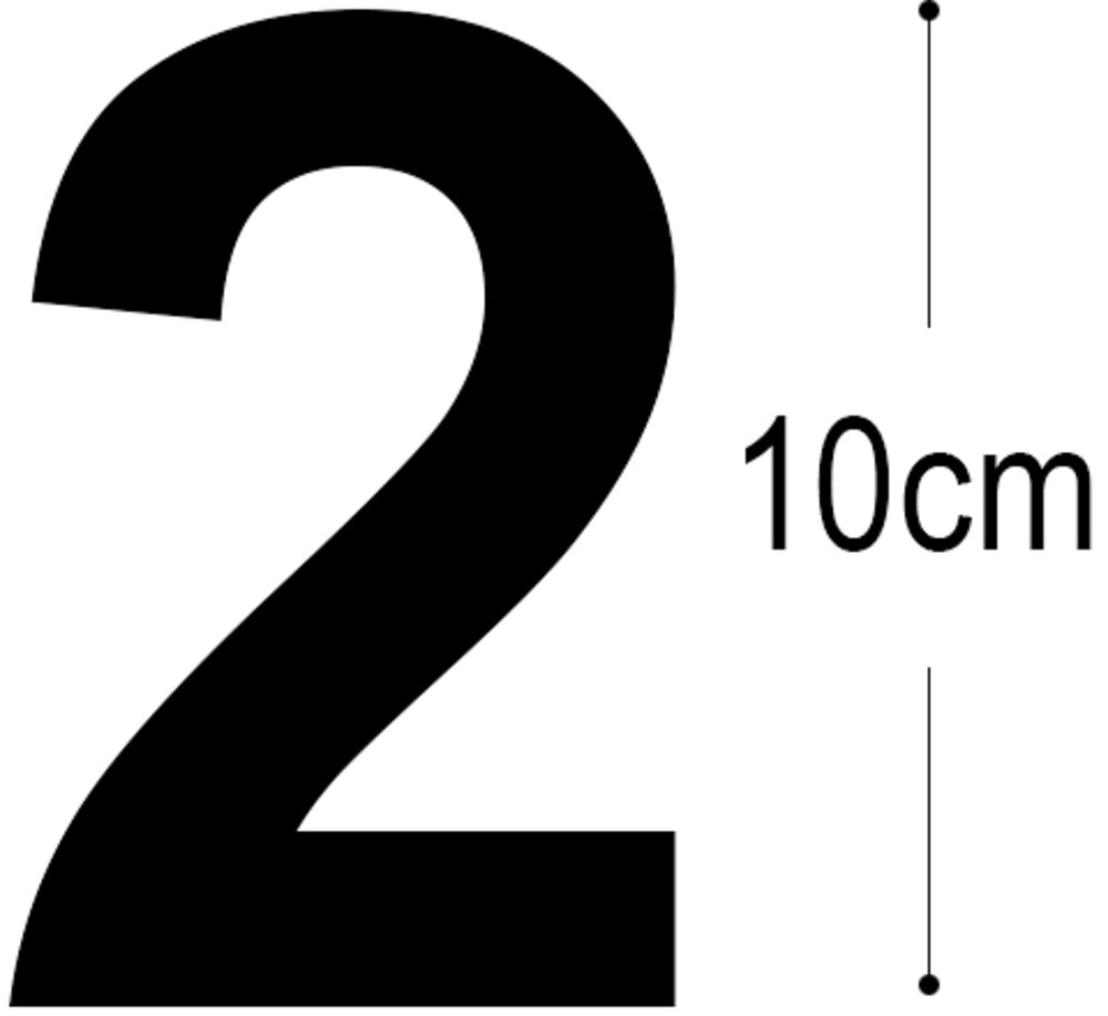 Adano - Folietal 2 - sort 10 cm