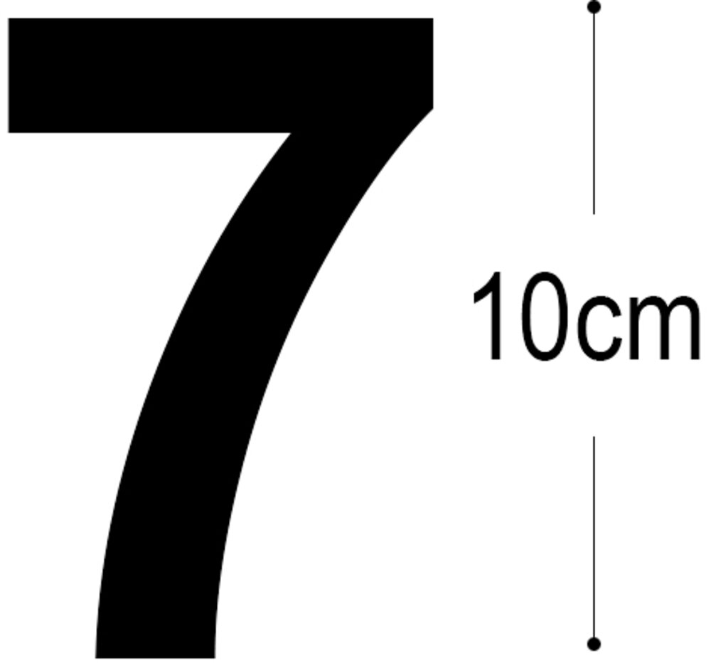 Adano - Folietal 7 - sort 10 cm