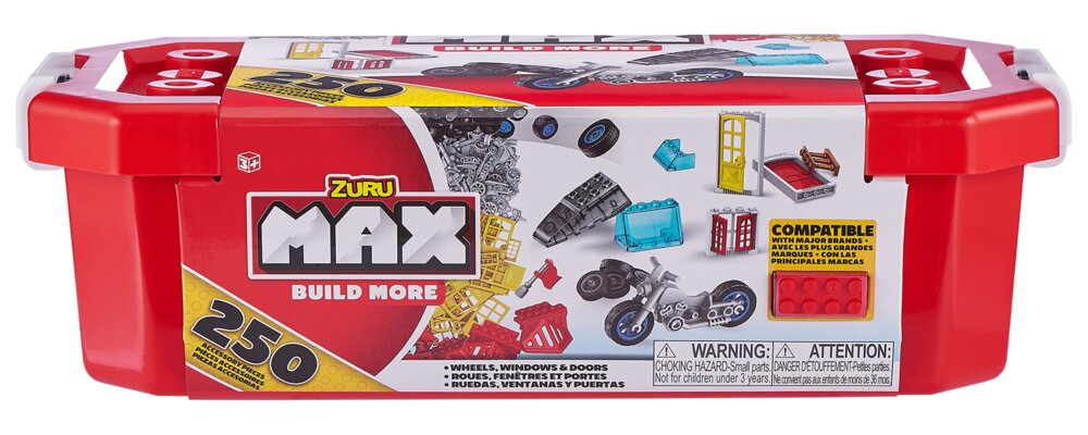 Max Build More Accessories pakke med 250 dele