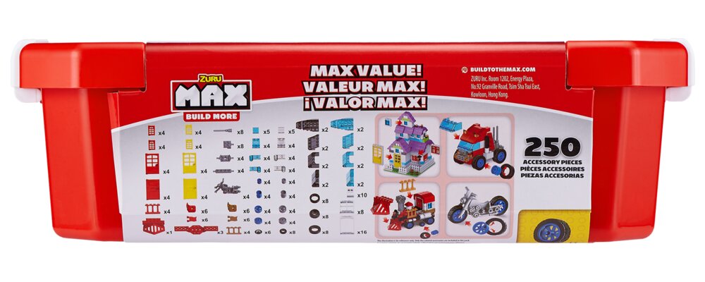 Max Build More - Accessories pakke med 250 dele
