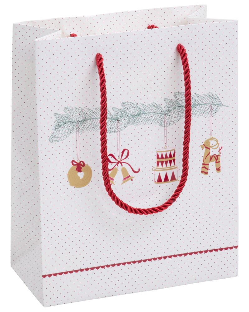Julegavepose med hank 25 x 20 cm