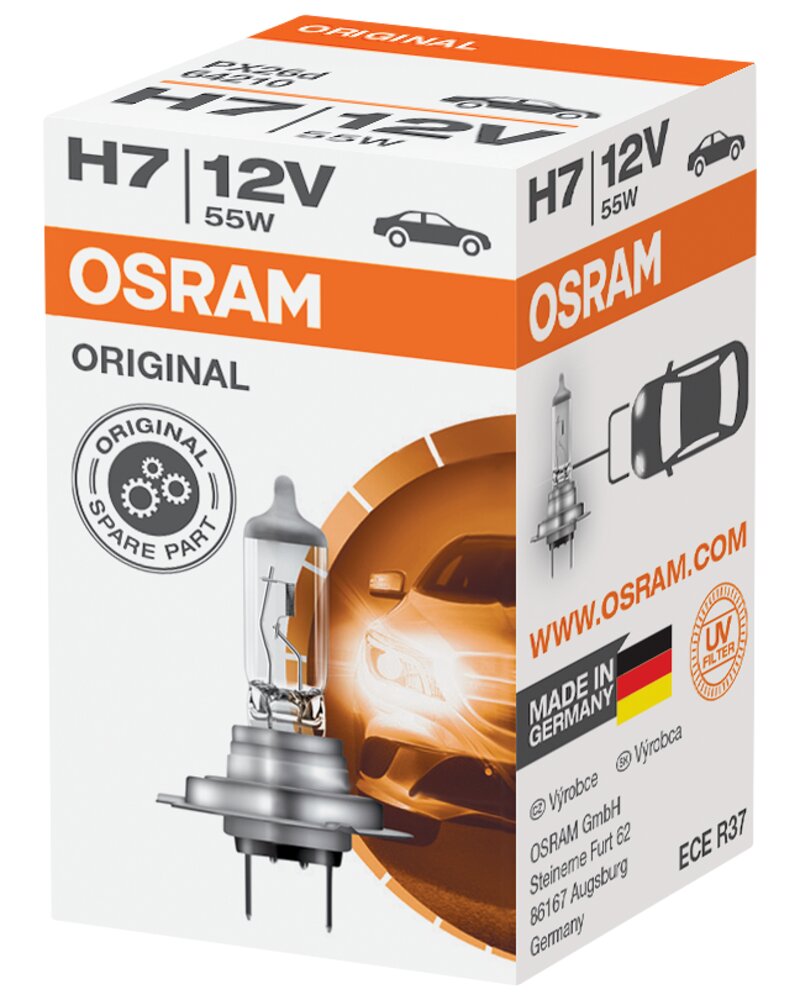 Osram autopære H7 55W 12V