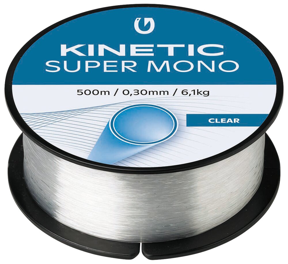 Kinetic - Super Mono fiskeline 500 m 0,30 mm klar