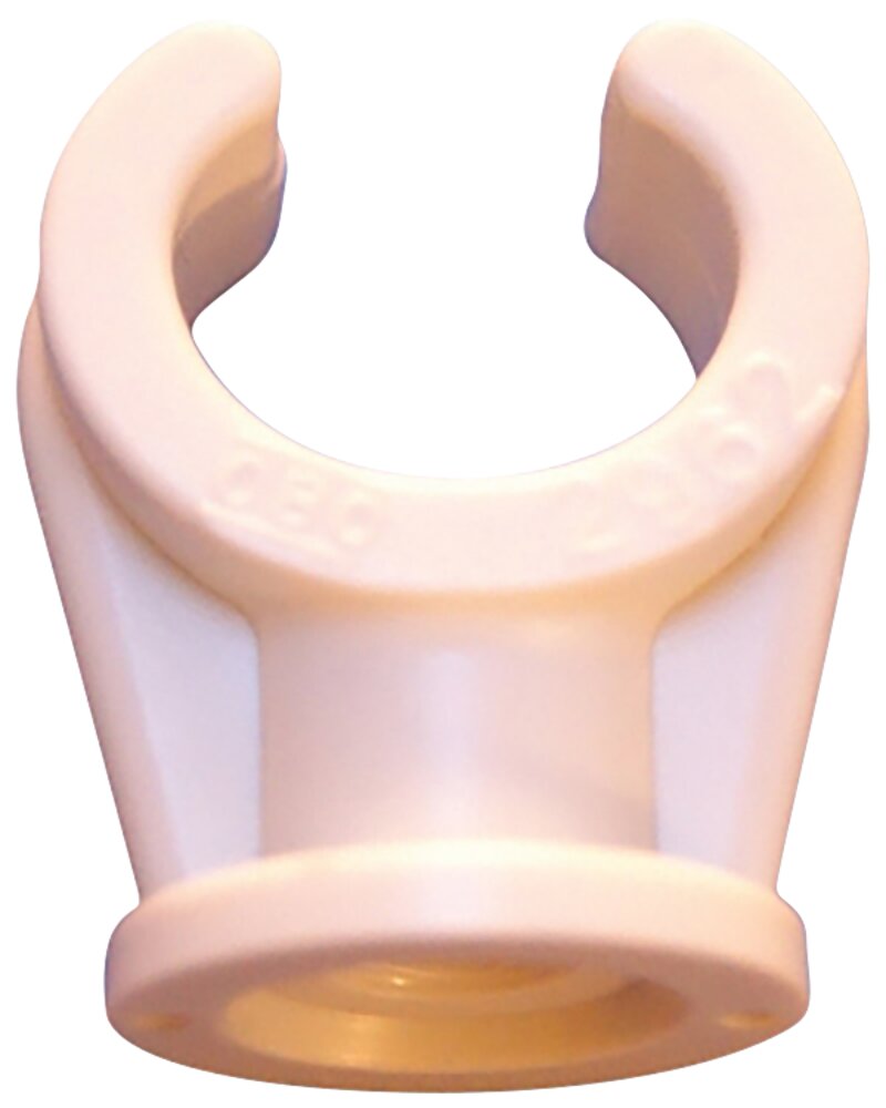 Klemrørbærer enkelt 14-15 mm 2-pak - plast