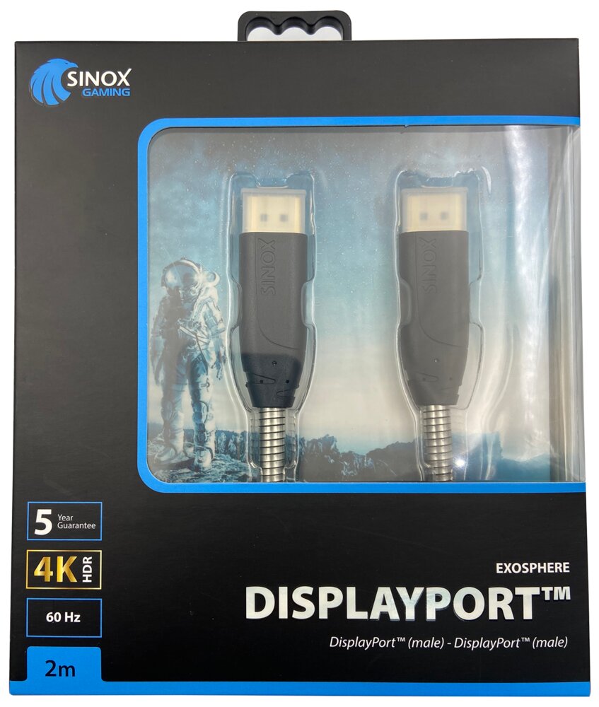 Sinox Gaming Gaming displayport™ kabel - 2 meter