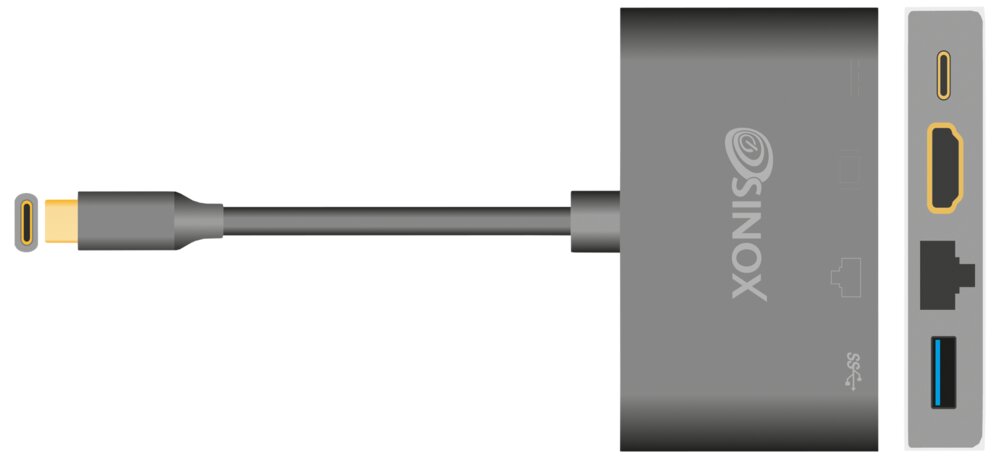 SINOX - USB-C Hub HDMI/RJ45