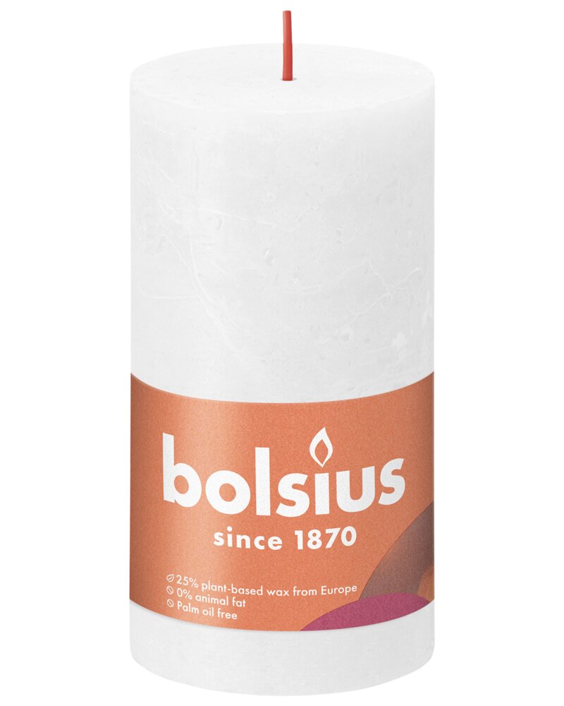 bolsius - Bloklys shine - Cloudy white