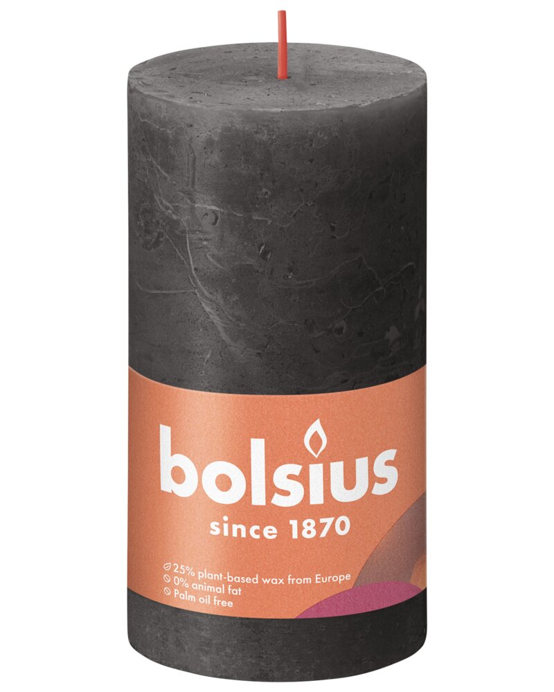 bolsius - Bloklys shine - Stormy grey